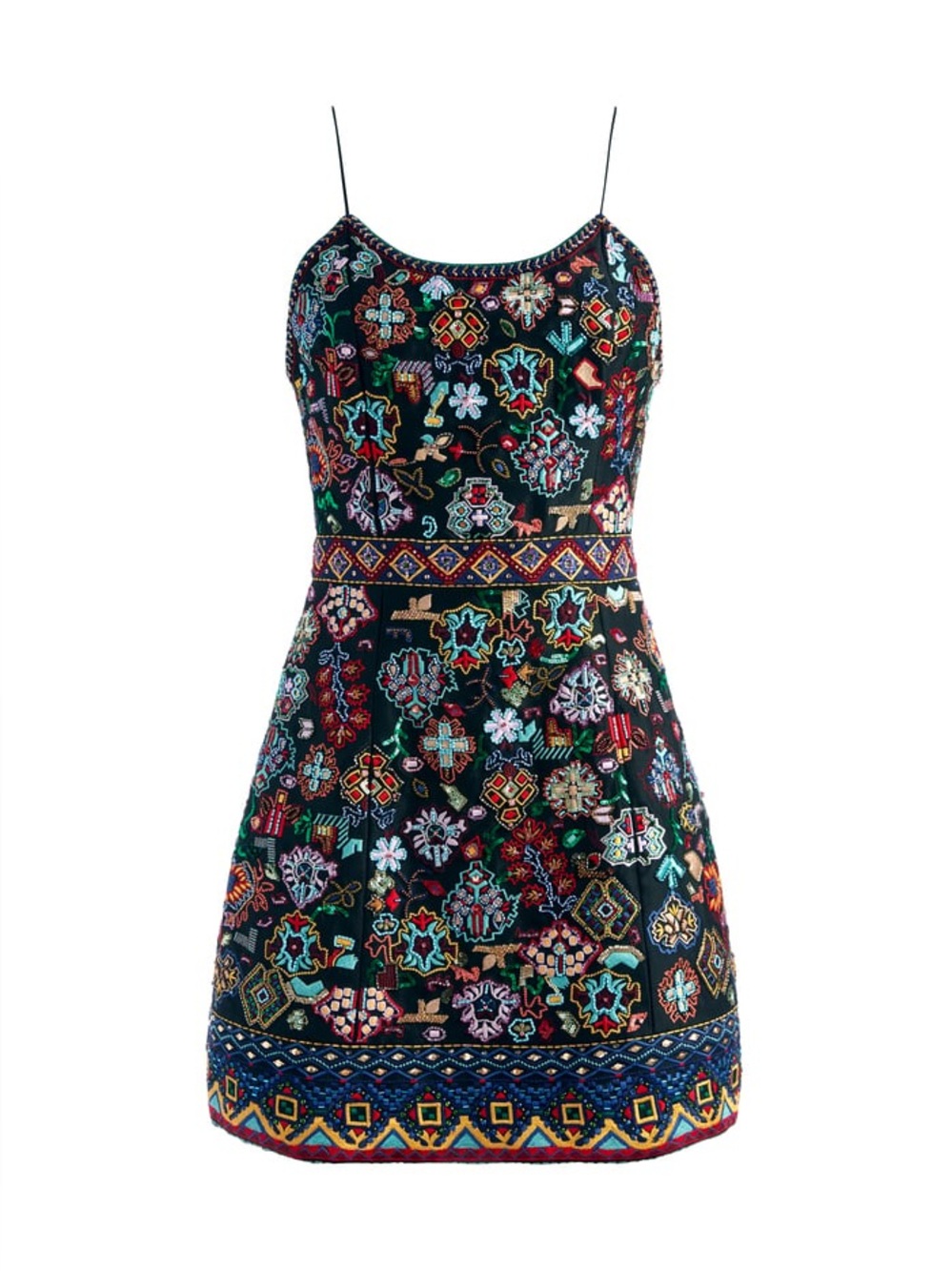 Alice + Olivia Florencia Embellished Mini Dress | Size 0 | Worn Once |